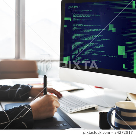 Php Programming Html Coding Cyberspace Concept 24272817