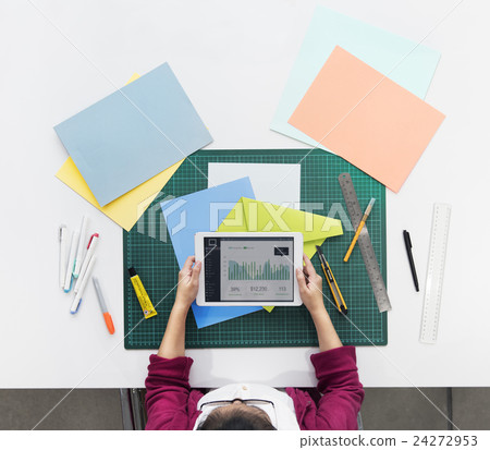 Paper Arts Color Technology Tablet Concept 24272953