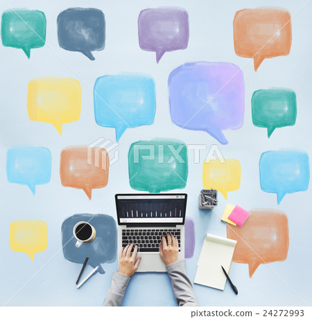 Communication Talking Icon Speech Bubble Concept 24272993