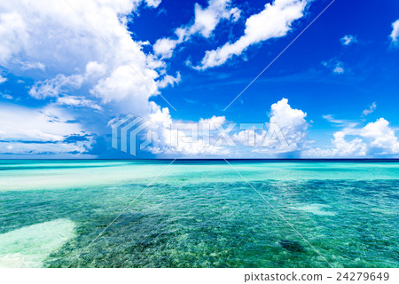 Sea, clouds, landscape, Okinawa. 24279649