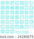 Application icon - 6 - light blue ■ order · shipping · payment · inquiry ■ 24280679