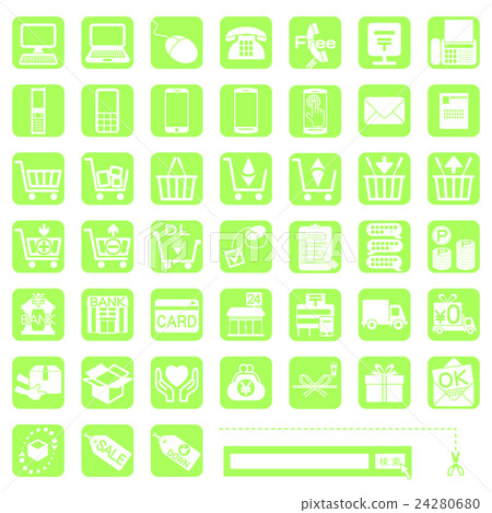 Application icon - 7 - yellow green ■ Order · shipping · payment · inquiry ■ Application icon - 7 - yellow green ■ Order · shipping · payment · inquiry ■ 24280680