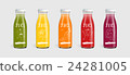 Glass juice bottle brand concept 24281005