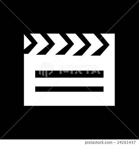 Cinema Clapboard Icon Illustration design 24281437