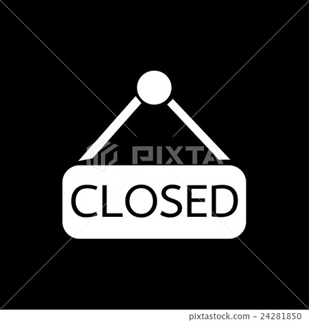 Closed icon Illustration design 24281850
