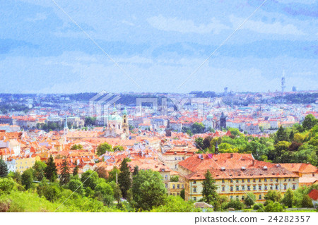 Old Town architecture in Prague, Czech Republic 24282357