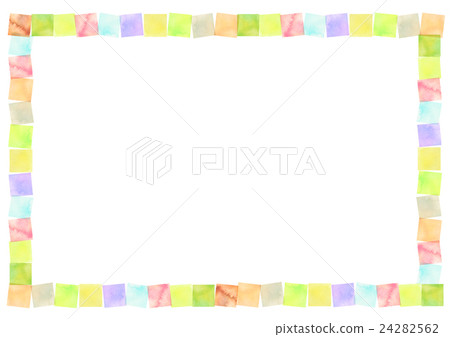 Background material Watercolor Wind Square - Stock Illustration ...