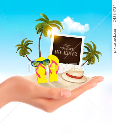 Summer holidays background. Vacation memories. Summer holidays background. Vacation memories. 24284724