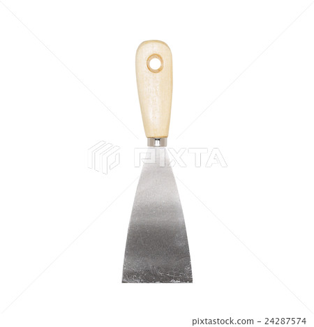 New putty knife isolated on white 24287574