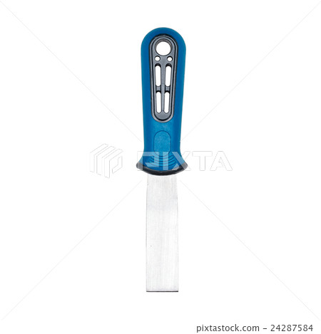 New putty knife isolated on white 24287584