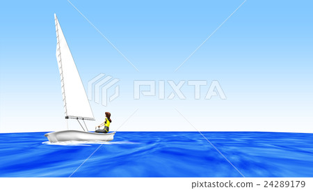 A woman who operates a small yacht A woman who operates a small yacht 24289179