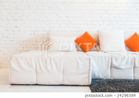 Pillow on sofa Pillow on sofa 24296384