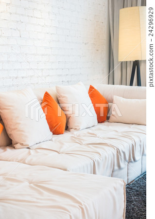 Pillow on sofa Pillow on sofa 24296929
