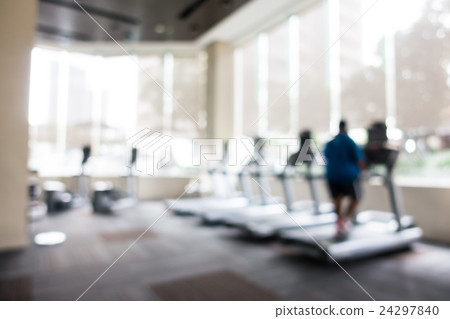 Abstract blur gym and fitness room 24297840