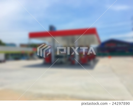Abstract blur fuel gas station 24297890