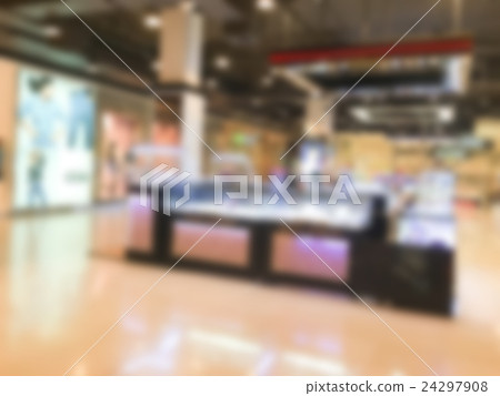 Abstract blur shopping mall interior 24297908