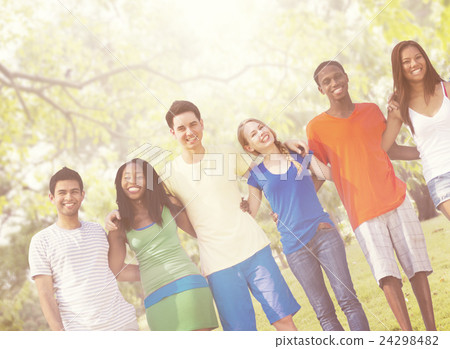 Diversity Friends Friendship Teamwork Huddle Concept 24298482