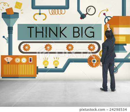 Think Big Analysis Attitude Planning Success Concept Think Big Analysis Attitude Planning Success Concept 24298534