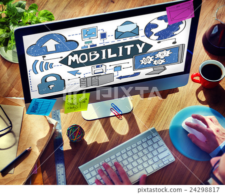Mobility Smart Phone Technology Connection Concept Mobility Smart Phone Technology Connection Concept 24298817