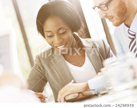 Business People Meeting Discussion Communication Concept Business People Meeting Discussion Communication Concept 24298939
