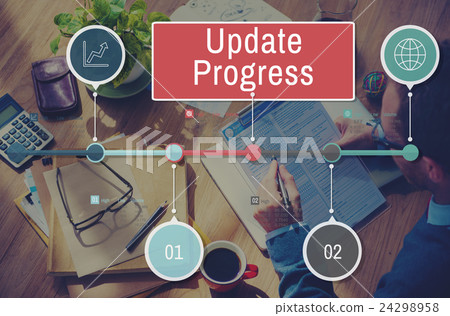 Update Progress Data Information Networking Tracking Concept 24298958