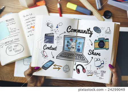 Community People Connection Social Network Concept 24299049