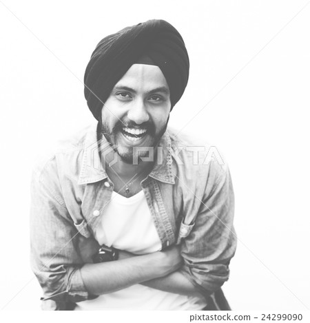 Man Posing Portrait Indian Ethnicity Concept Man Posing Portrait Indian Ethnicity Concept 24299090
