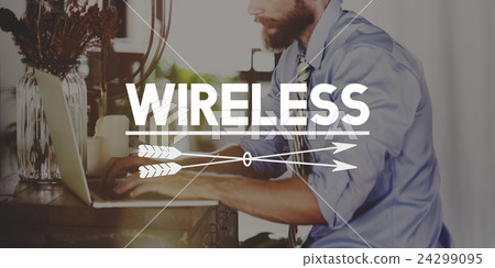 Wireless Hotspot Technology Sharing Networking Concept 24299095
