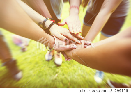 Support Help Collaborate Community Together Concept 24299136