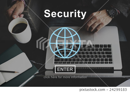 Security Protection Confidentiality Insurance Concept Security Protection Confidentiality Insurance Concept 24299183