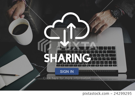 Sharing Social Media Networking Exchange Concept 24299295