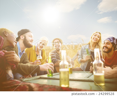 Friends Friendship Leisure Vacation Togetherness Fun Concept 24299528