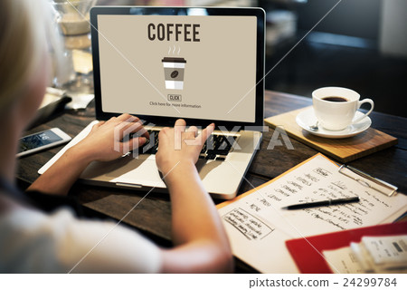 Coffee Cup Hot Beverage Morning Concept Coffee Cup Hot Beverage Morning Concept 24299784