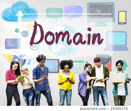 Domain Name Internet Online Network Connection Concept 24300376