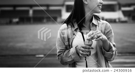 Break Explore Female Fun Journey Joy Recreation Concept Break Explore Female Fun Journey Joy Recreation Concept 24300916