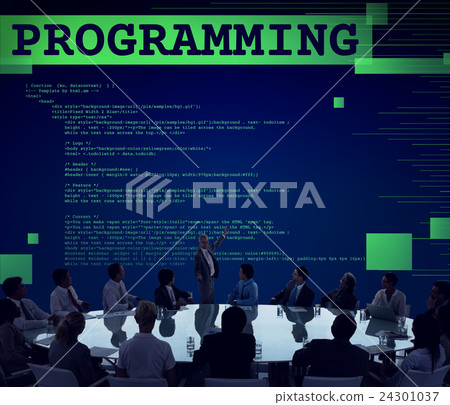 Programming Scheduling Digital Application Code Concept Programming Scheduling Digital Application Code Concept 24301037