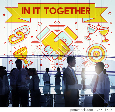 In It Together Team Corporate Connection Support Concept In It Together Team Corporate Connection Support Concept 24301687