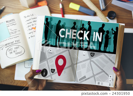 Check In Location Mark Navigation Concept 24301950