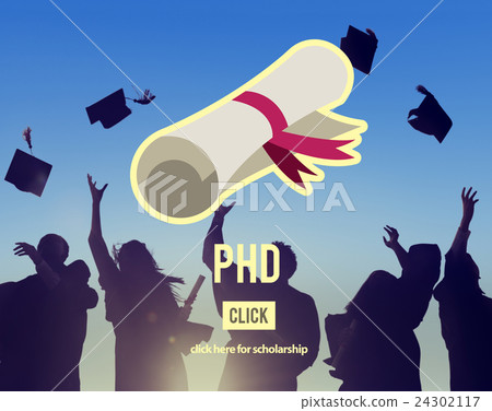 PhD Doctor of Philosophy Degree Education Graduation Concept 24302117
