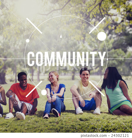 Community Connection Communication Society Concept Community Connection Communication Society Concept 24302121