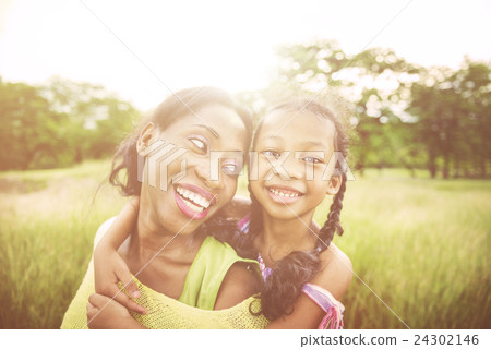 African Family Happiness Holiday Vacation Activity Concept 24302146