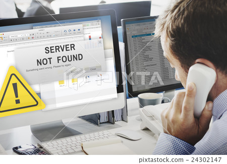 Server Not Found Error Inaccessible Concept 24302147