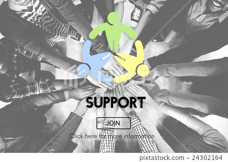Support Collaboration Assistance Help Motivation Concept Support Collaboration Assistance Help Motivation Concept 24302164