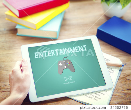 Gaming Entertainment Fun Hobby Digital Technology Concept Gaming Entertainment Fun Hobby Digital Technology Concept 24302756