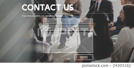 Contact Us Question Message Concept Contact Us Question Message Concept 24303182