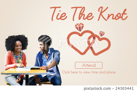 Tie The Knot Wedding Day Love Concept Tie The Knot Wedding Day Love Concept 24303441