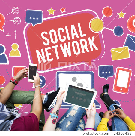 Social Network Media Communication Connection Concept 24303455