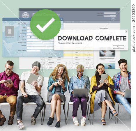 Download Complete Finish End Success Transfer Concept Download Complete Finish End Success Transfer Concept 24303860