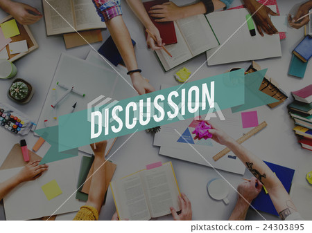 Discussion Arguing Communicate Negotiate Talk Concept 24303895
