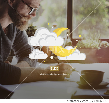 Moon Night Stars Clouds Sleep Concept Moon Night Stars Clouds Sleep Concept 24304263